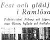 Celebration in Ramlösa