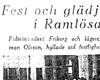 Celebration in Ramlösa Celebration in Ramlösa