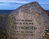 Memorial stone for Thomsen